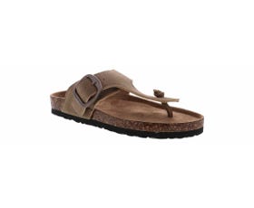 Outwood Kids Bork Taupe T-Strap Girl’s (13-5) Footbed Sandal